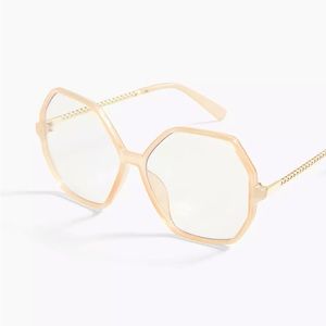 Oversized Geometric Glasses - Blue Light Blocking